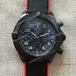 Copy Breitling Avenger Chronograph Watch Black Nylon Stitch Red